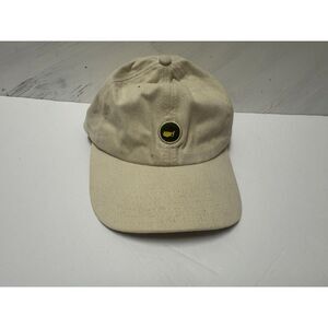Masters Augusta National Golf Hat Strapback Cream Dad Cap